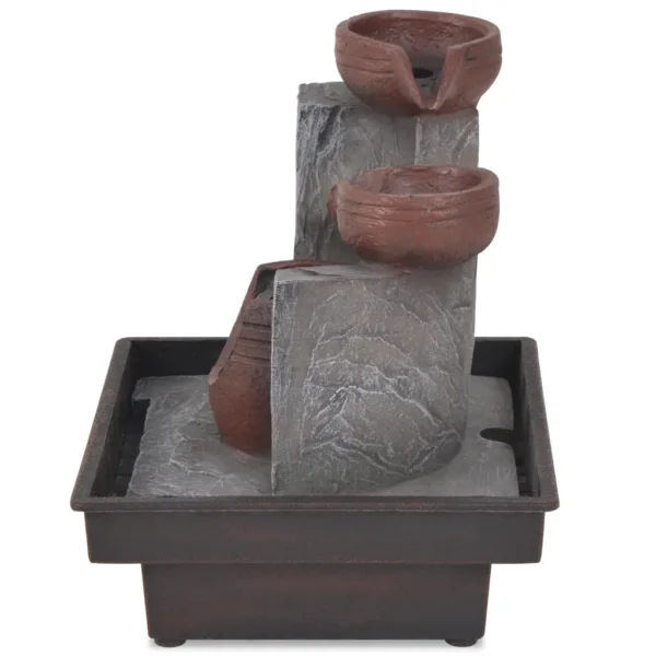 Zimmerbrunnen mit LED Polyresin – Bild 4