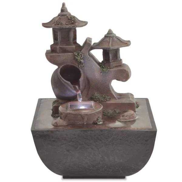 Zimmerbrunnen mit LED Polyresin – Bild 4