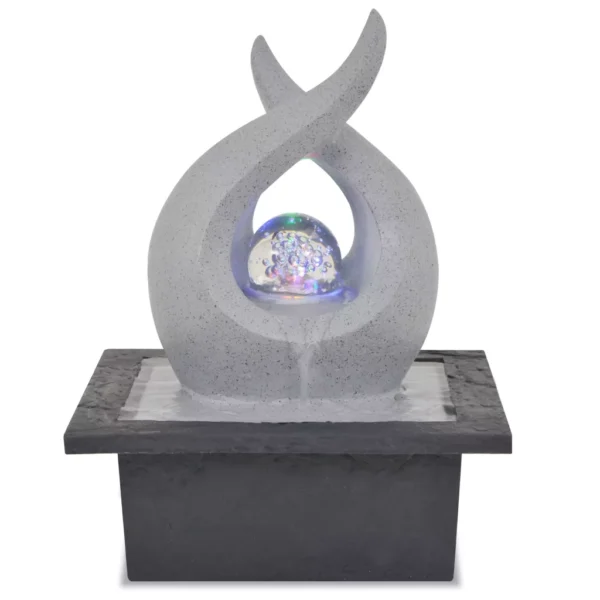 Zimmerbrunnen mit LED Polyresin – Bild 4