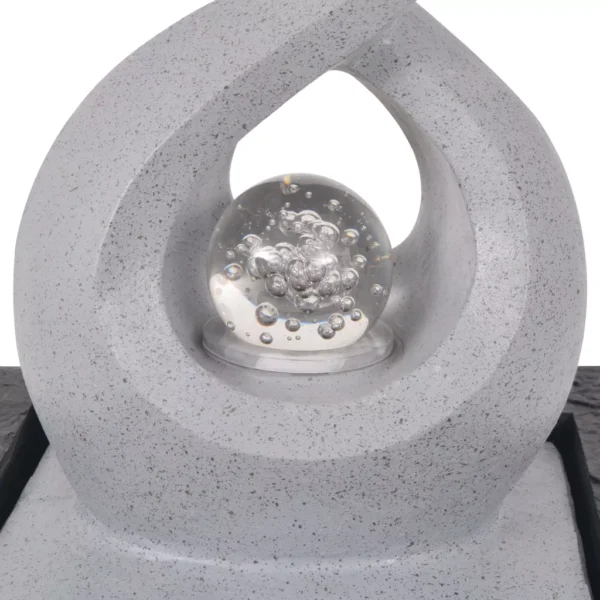 Zimmerbrunnen mit LED Polyresin – Bild 3