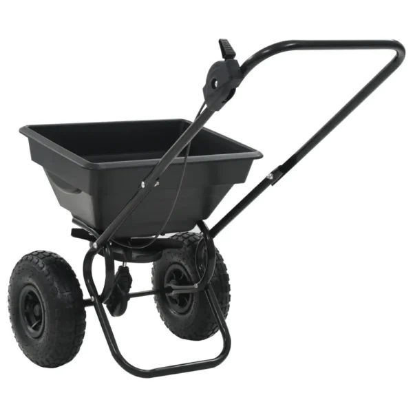Handstreuwagen Salzstreuer PVC und Stahl 92x46x70 cm 15 L – Bild 6