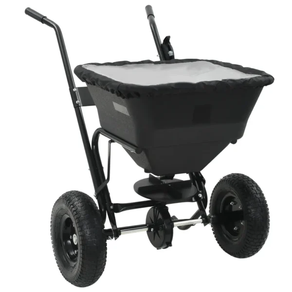 Handstreuwagen Salzstreuer PVC und Stahl 106x73x76 cm 45 L