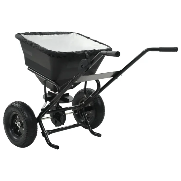 Handstreuwagen Salzstreuer PVC und Stahl 106x73x76 cm 45 L – Bild 7