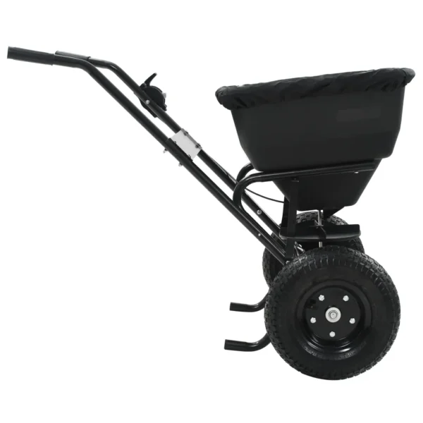 Handstreuwagen Salzstreuer PVC und Stahl 106x73x76 cm 45 L – Bild 6
