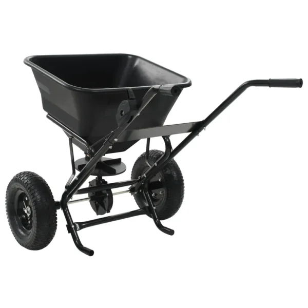 Handstreuwagen Salzstreuer PVC und Stahl 106x73x76 cm 45 L – Bild 5