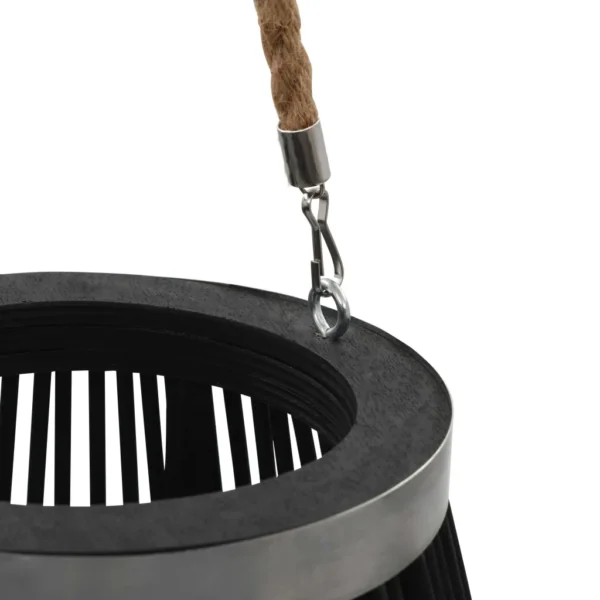 Hängender Kerzenleuchter Bambus Schwarz 95cm – Bild 3