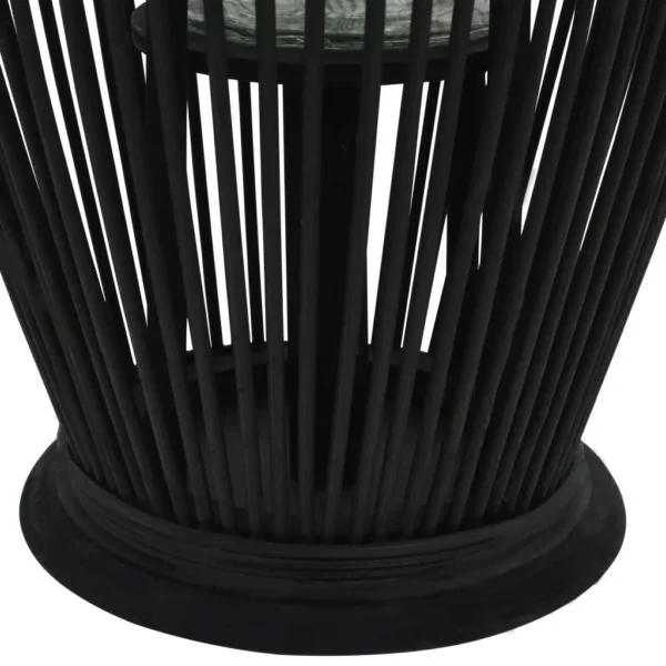 Hängender Kerzenleuchter Bambus Schwarz 60 cm – Bild 4