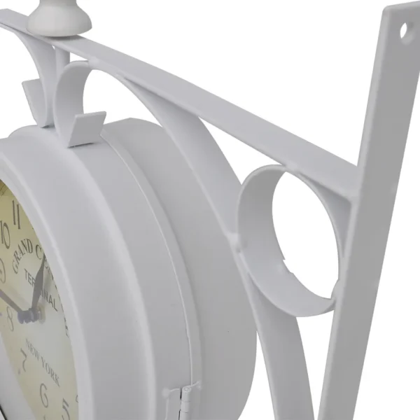 Zweiseitige Retro-Wanduhr (Farbe: Weiß) – Bild 5
