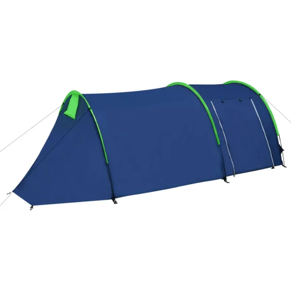 Familienzelt Kuppelzelt Campingzelt 4 Personen Blau/Grün