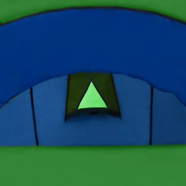 Familienzelt Kuppelzelt Campingzelt 4 Personen Blau/Grün – Bild 10