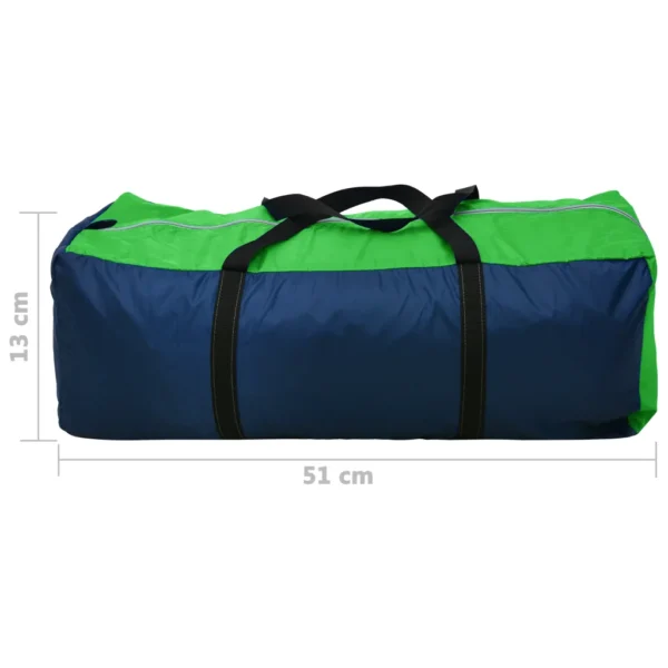 Familienzelt Kuppelzelt Campingzelt 4 Personen Blau/Grün – Bild 4