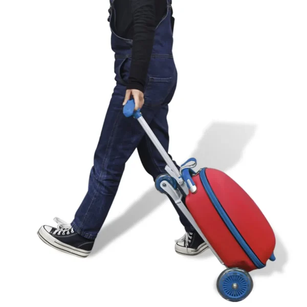 Roller mit Trolley-Koffer für Kinder Rot – Bild 6