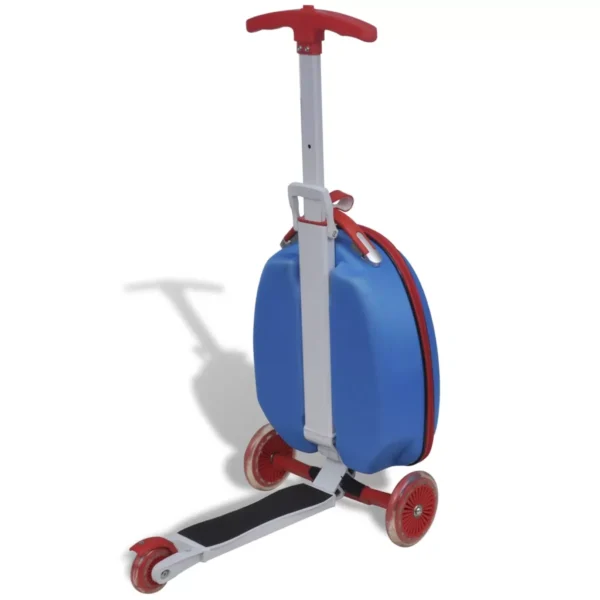 Roller mit Trolley-Koffer für Kinder Blau – Bild 5