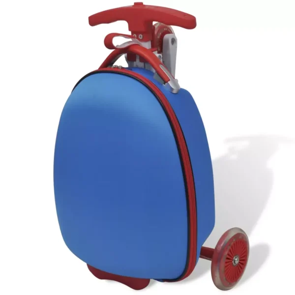 Roller mit Trolley-Koffer für Kinder Blau – Bild 4