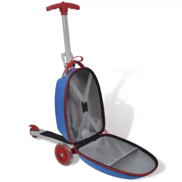 Roller mit Trolley-Koffer für Kinder Blau – Bild 2