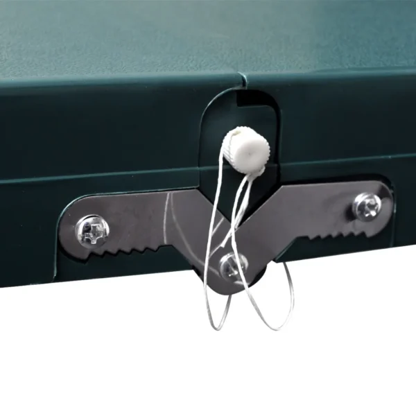 Klappbares Campingtisch-Set Aluminium mit 4 Stühlen extra leicht grün – Bild 3