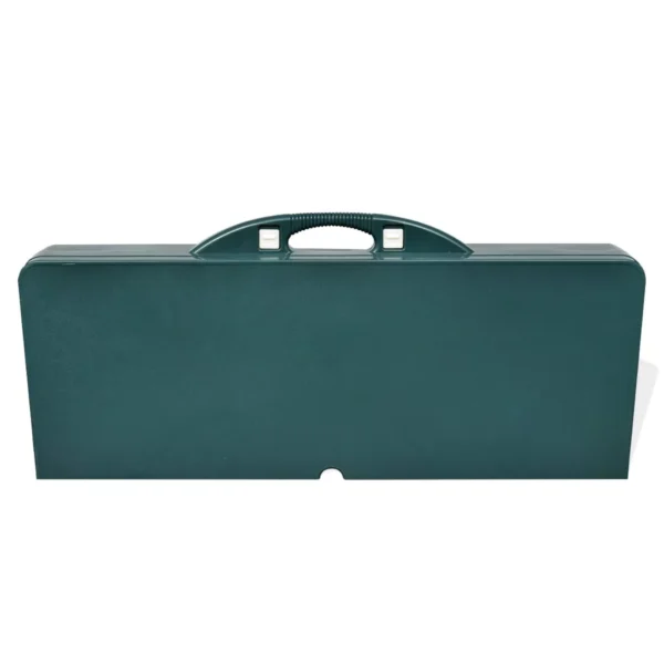 Klappbares Campingtisch-Set Aluminium mit 4 Stühlen extra leicht grün – Bild 2