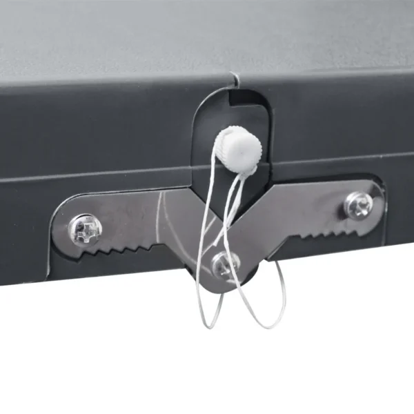 Klappbares Campingtisch-Set Aluminium mit 4 Stühlen extra leicht grau – Bild 3