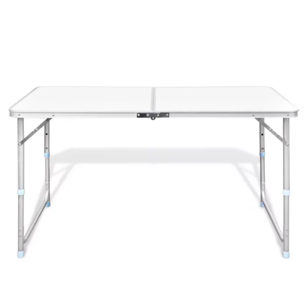 Campingtisch zusammenklappbar höhenverstellbar Aluminium 120 x 60 cm – Bild 7