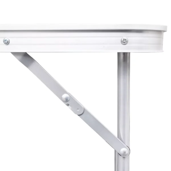 Campingtisch zusammenklappbar höhenverstellbar Aluminium 120 x 60 cm – Bild 3