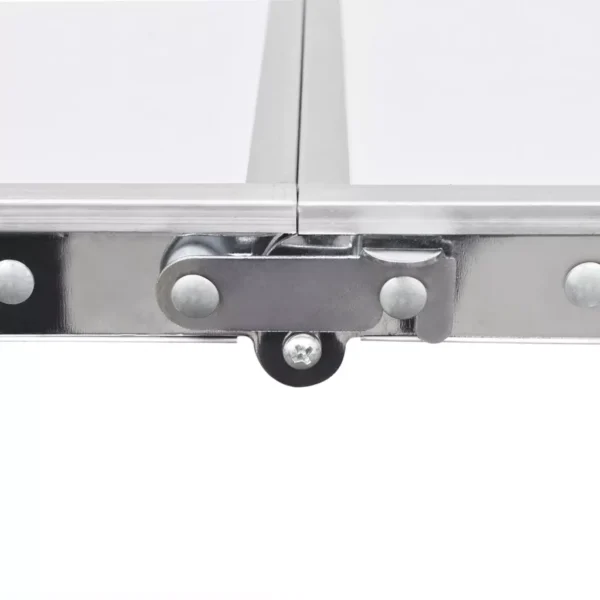 Campingtisch zusammenklappbar höhenverstellbar Aluminium 240 x 60 cm – Bild 7