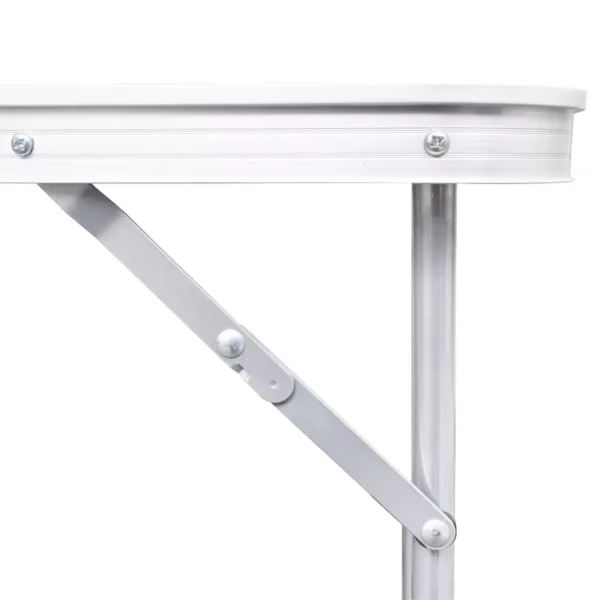 Campingtisch zusammenklappbar höhenverstellbar Aluminium 240 x 60 cm – Bild 6