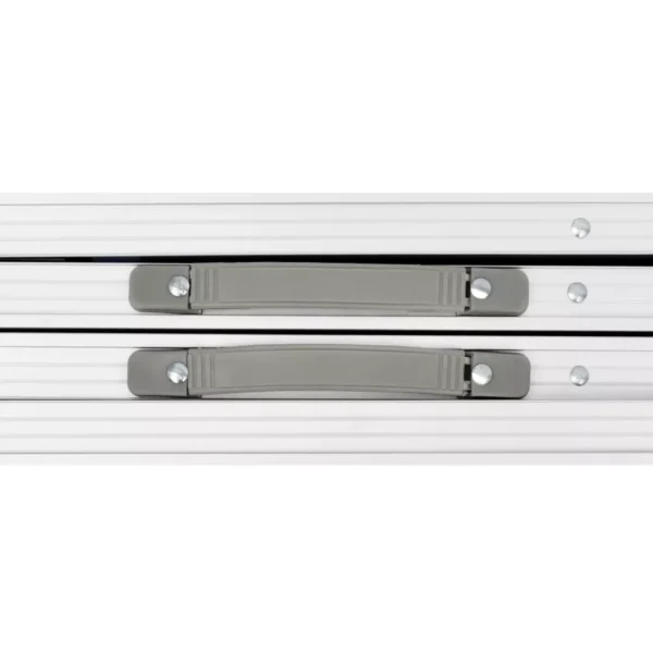 Campingtisch zusammenklappbar höhenverstellbar Aluminium 240 x 60 cm – Bild 5