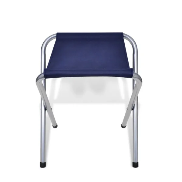 Campingtisch mit 4 Klappstühlen höhenverstellbar Aluminium 120 x 60 cm – Bild 3