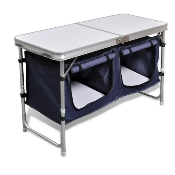 Campingmöbel Stauraum aus Aluminium zusammenklappbar – Bild 3