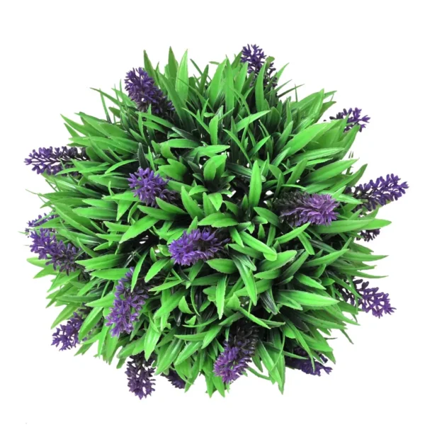 Buchsbaumkugel mit Lavendel 2 Stk. Künstlich 28 cm – Bild 3