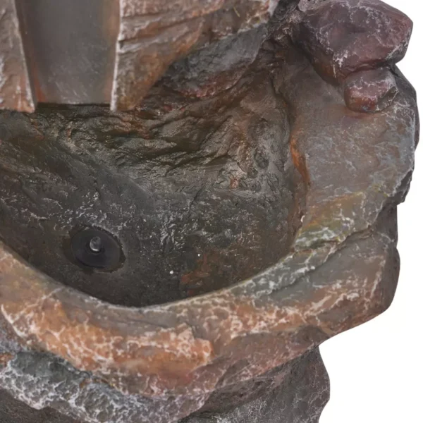 Zimmerbrunnen mit LED-Licht Polyresin – Bild 3