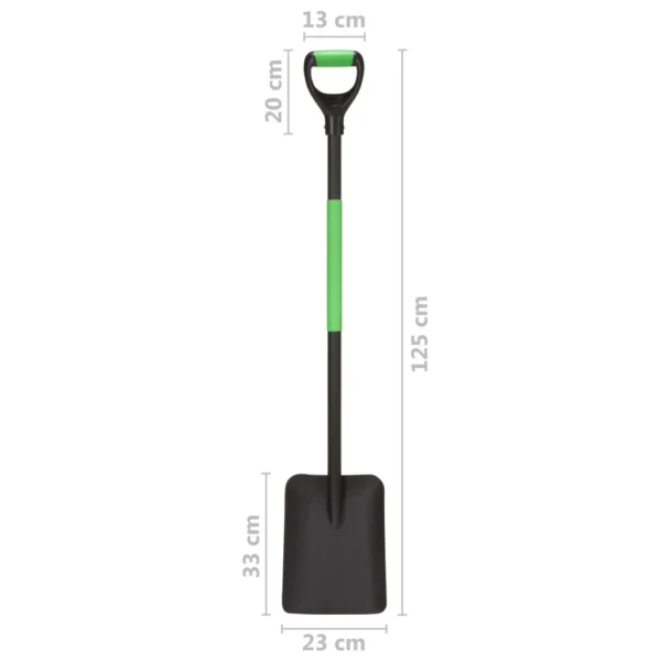 Gartenschaufel D-Griff Stahl – Bild 2