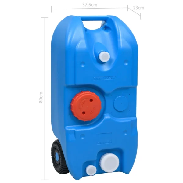 Camping-Wassertank mit Rollen 40 L Blau – Bild 2