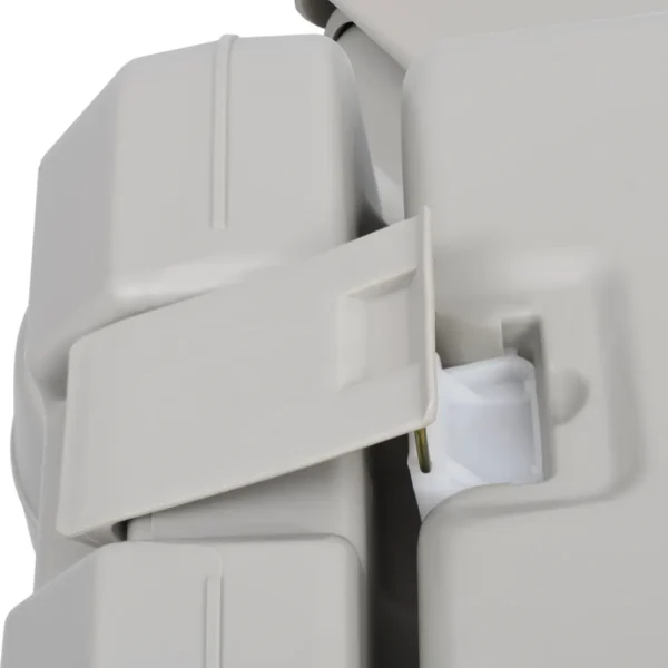 Tragbare Campingtoilette Grau 10 + 10 L – Bild 2