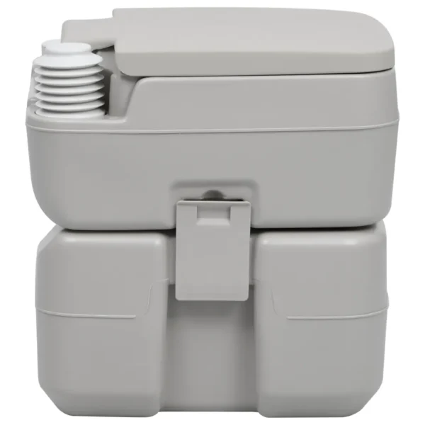 Tragbare Campingtoilette Grau 20 + 10 L – Bild 8