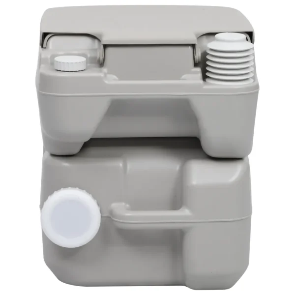 Tragbare Campingtoilette Grau 20 + 10 L – Bild 7