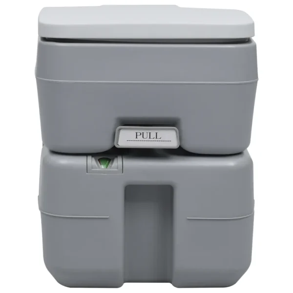 Tragbare Campingtoilette Grau 20+10 L – Bild 8
