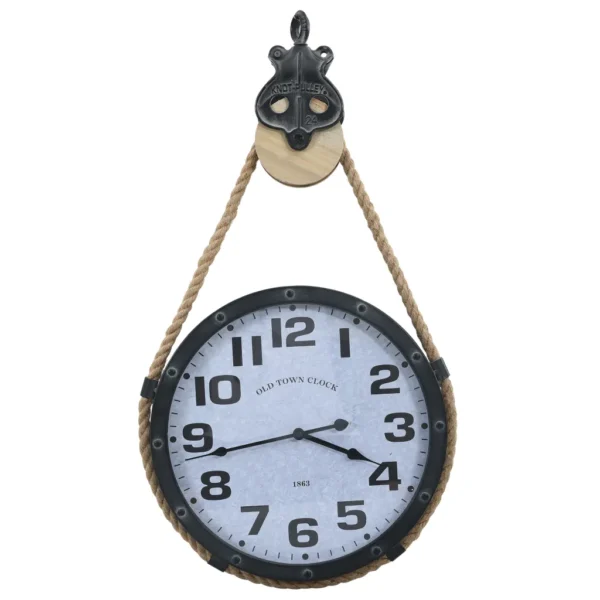 Wanduhr mit Seil