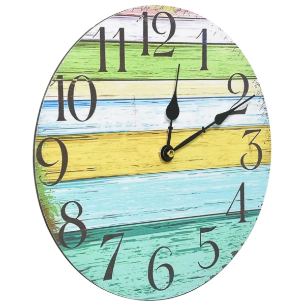 Wanduhr Mehrfarbig (30 cm) – Bild 2