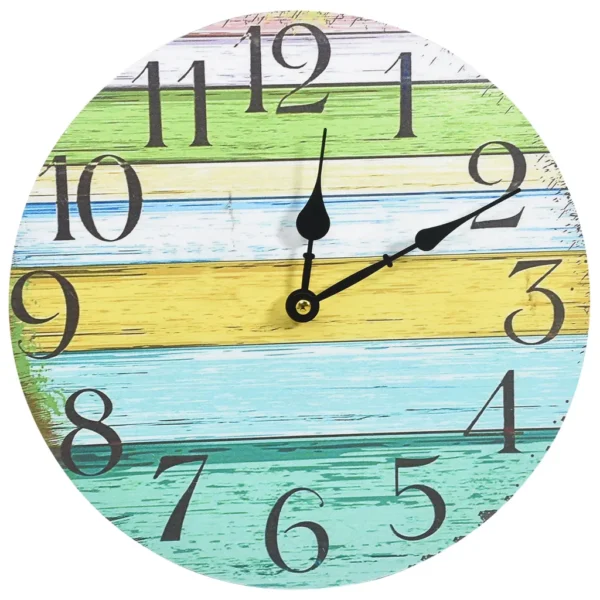 Wanduhr Mehrfarbig (30 cm)