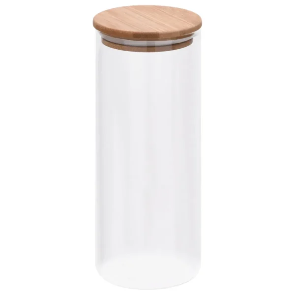 Vorratsgläser mit Bambusdeckel 10 Stk. 1000 ml – Bild 3