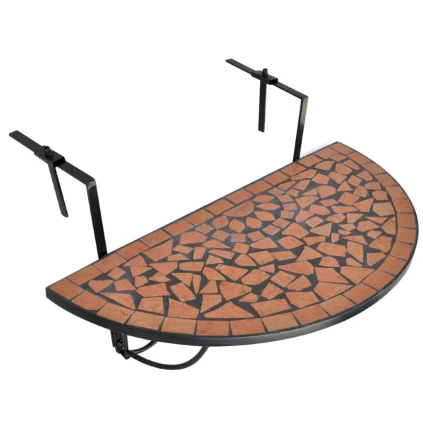 Balkonhängetisch Terracotta Mosaik