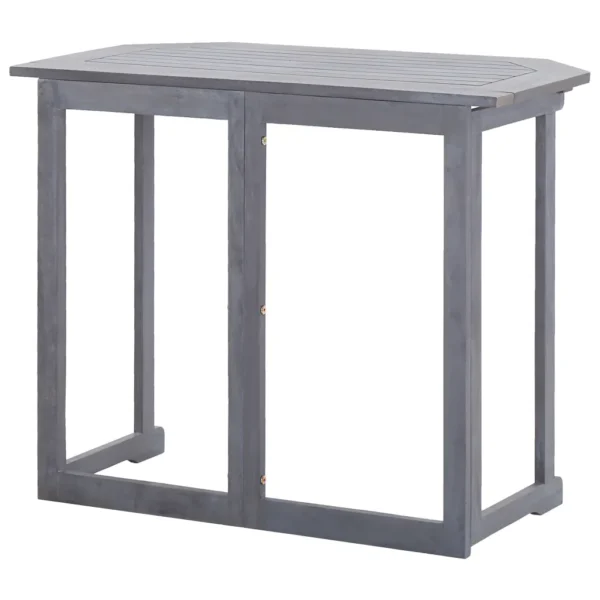 Klappbarer Balkontisch 90 x 50 x 74 cm Massivholz Akazie – Bild 7