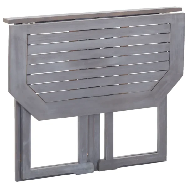 Klappbarer Balkontisch 90 x 50 x 74 cm Massivholz Akazie – Bild 5