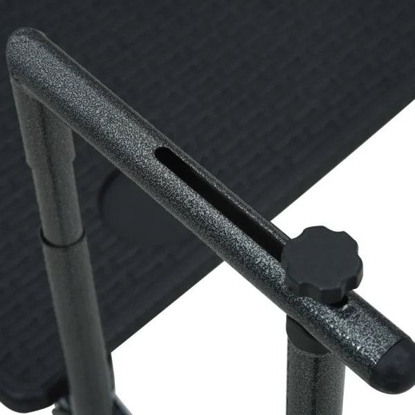 Balkonhängetisch Schwarz 60x64x83,5 cm Kunststoff Rattanoptik – Bild 4