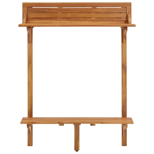Balkon-Stehtisch 90x37x122,5 cm Massivholz Akazie – Bild 9