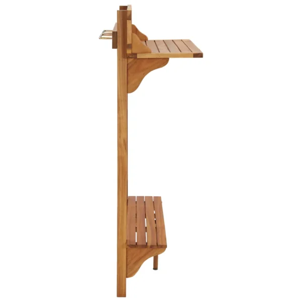 Balkon-Stehtisch 90x37x122,5 cm Massivholz Akazie – Bild 8