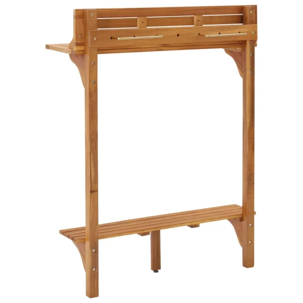 Balkon-Stehtisch 90x37x122,5 cm Massivholz Akazie – Bild 7