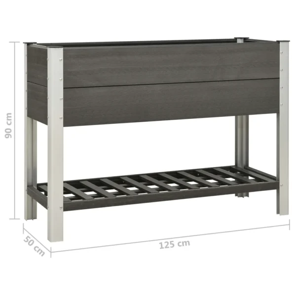 Garten-Hochbeet WPC (125x50x90 cm) – Bild 6