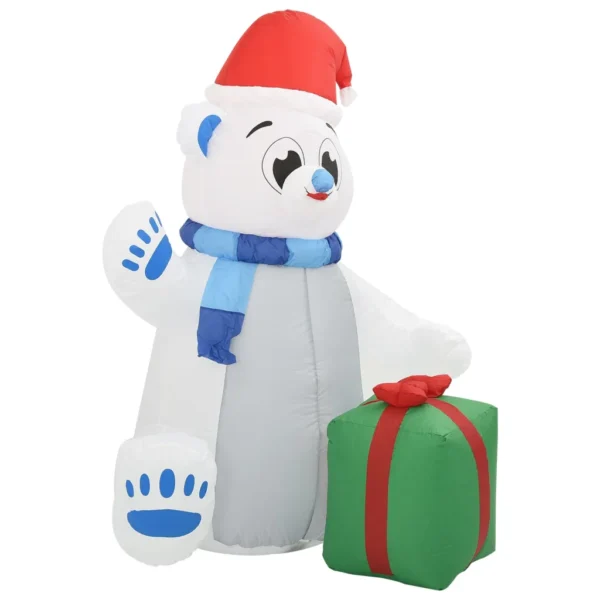 Aufblasbarer Eisbär LED 180cm – Bild 2